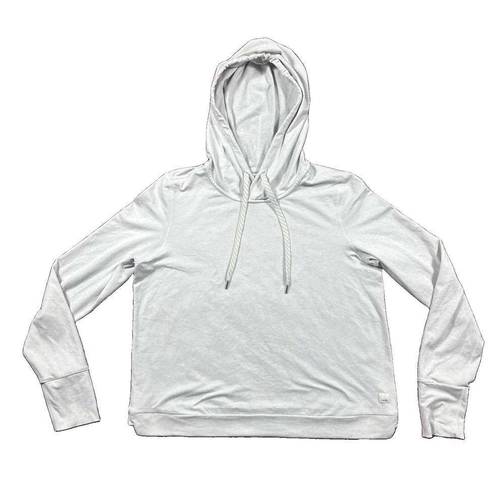 Vuori Women's Size Medium Halo Essential Performance Hoodie Light Gray VW226